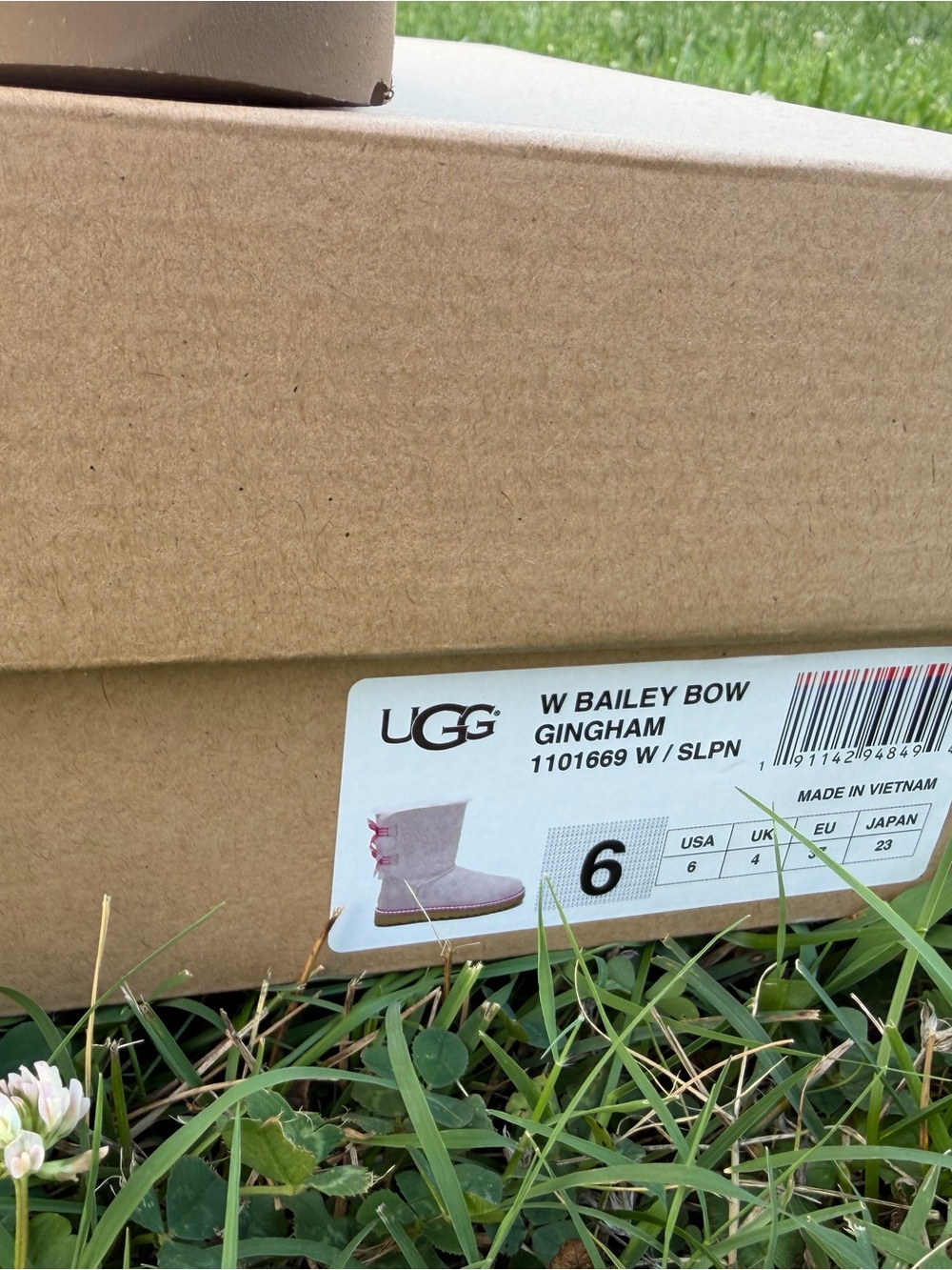 UGG Pink Plush Back-Bow Boots - Picture 5 of 7